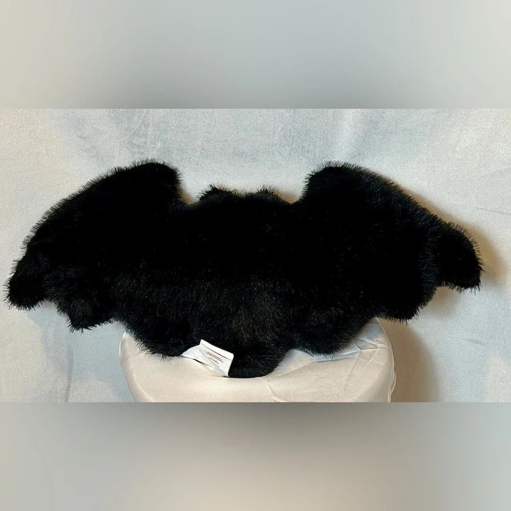 Cool Faux Fur Black Bat Pillow